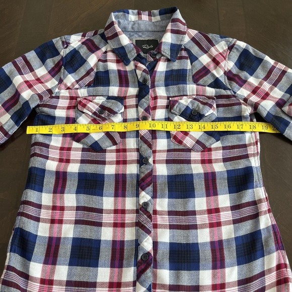 Rails Women Plaid Double Woven Tencel Blend Button Up Shirt Size S - Picture 10 of 10